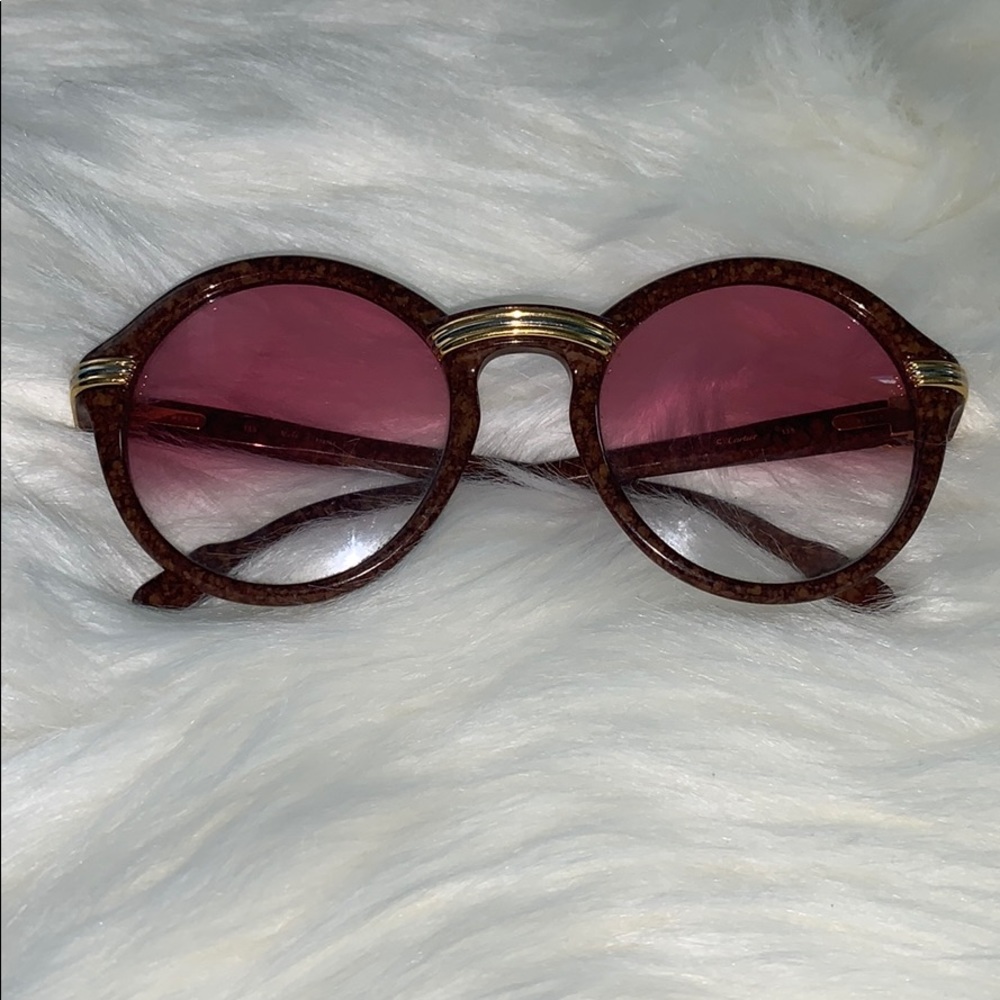 Cartier Special edition wood frame sunglasses